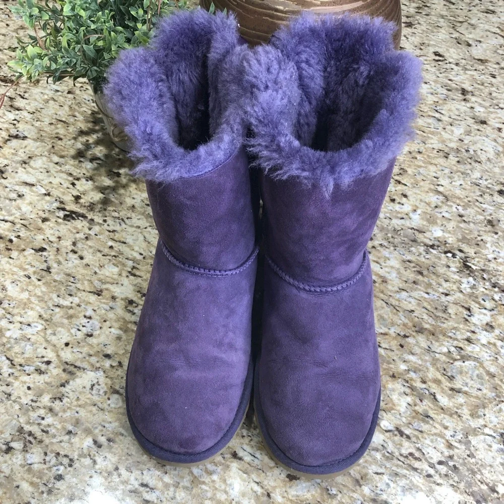 UGG Australia Bailey Bow Boot Purple - PETUNIA 5